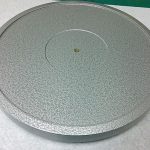 金属焼付塗装実績：レコードプレーヤー部品－ターンテーブル（2017年9月）