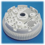 金属焼付塗装実績：火災報知機の部品（2007年9月-16）