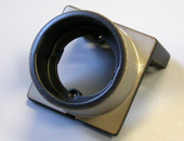 金属焼付塗装実績：フロントパネル CCDカメラ部品（2008年11月-3）アルミダイカスト　塗装