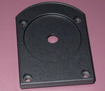 金属焼付塗装実績：バネ受け カメラ三脚台の部品（2009年2月-3）アルミダイカスト　塗装