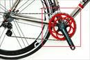金属焼付塗装実績：自転車のホイールギア（2014年9月）鉄製　塗装