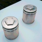 2016年9月金属焼付塗装実績 オイルフィルター 塗装前