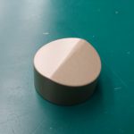 2022年8月金属焼付塗装実績　オーディオ部品　ツマミ　塗装後　ツマミ大