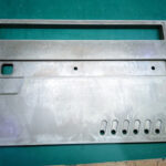 2023年4月金属焼付塗装実績　郵便受け扉　前処理後　化成皮膜；ノンクロムタイプ