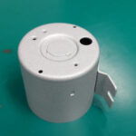 2023年9月金属焼付塗装実績　ブラケット　塗装後　サテンラックシルバー